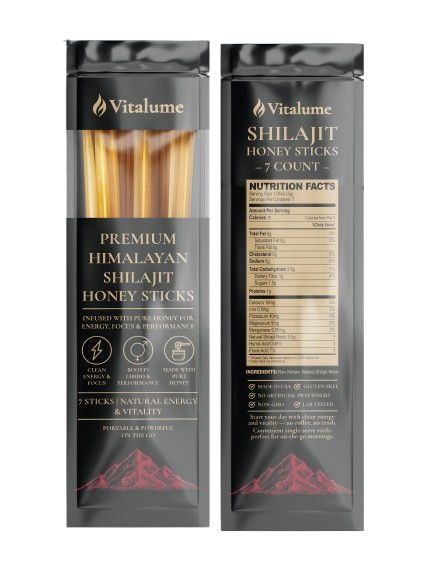 VITALUME™ Pure Shilajit Honey Sticks