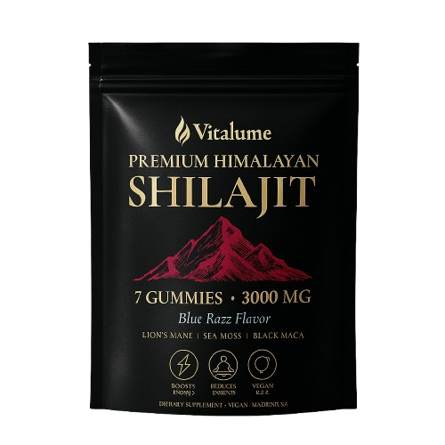 VITALUME™ Pure Shilajit Gummies – 7ct Travel Pack