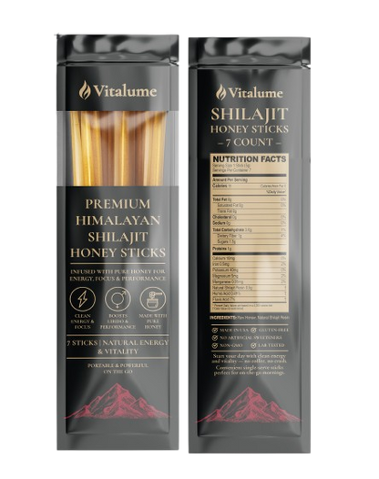 VITALUME™ Pure Shilajit Honey Sticks